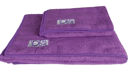 Picture of MICROFIBRE TOWELS IDEAL DOG Purple Pack of 2